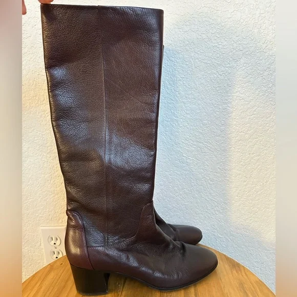 Aquatalia Emiliana Boots Size 9.5 Dark Chocolate Brown - Picture 3 of 13